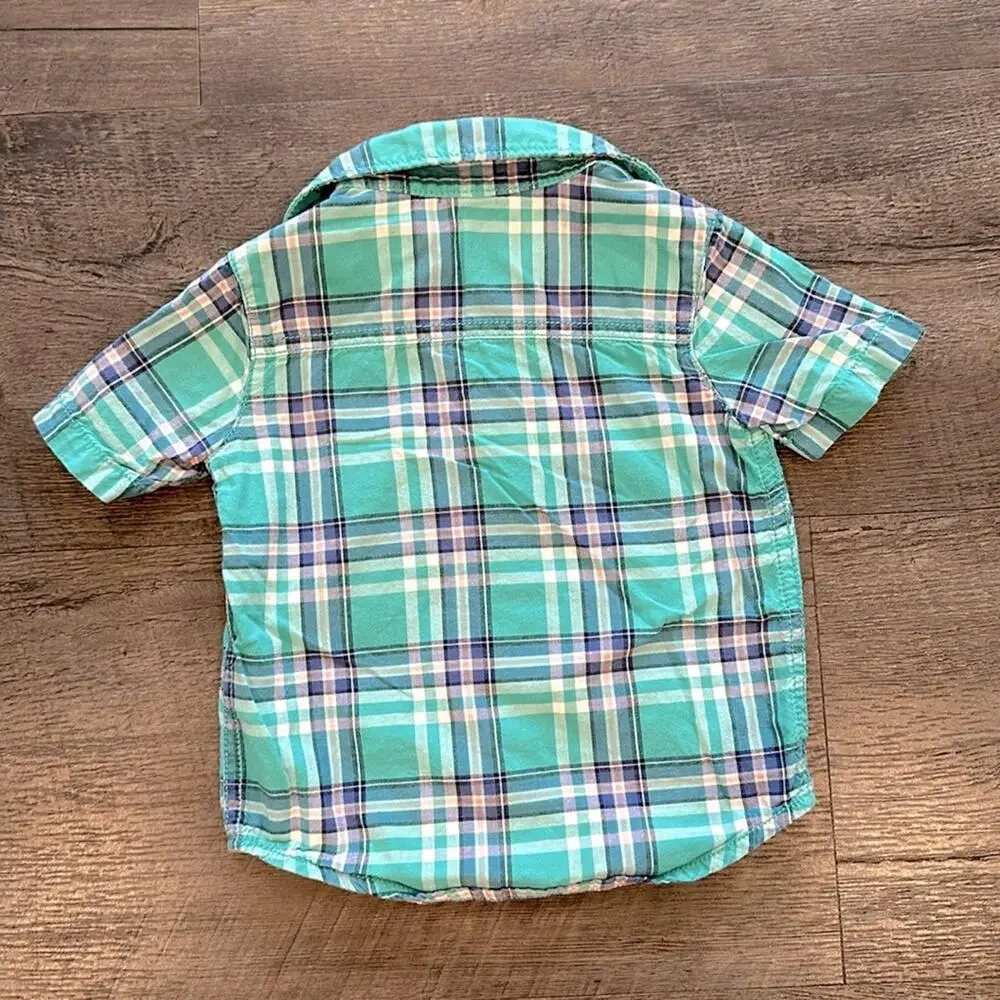 Carter’s/Osh Kosh B’gosh 18 Month BUNDLE (2) Plaid Button‎ Down Shirts